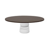 Container Oval Table: Small + New Antiques + Cinnamon Stained + White
