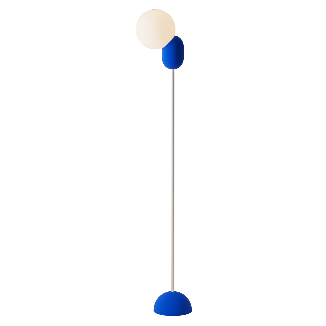Cantilever Floor Light: Cobalt + White