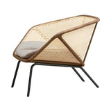 Colony Armchair: Seat Cushion + Canaletto Walnut + Natural Vienna Straw 