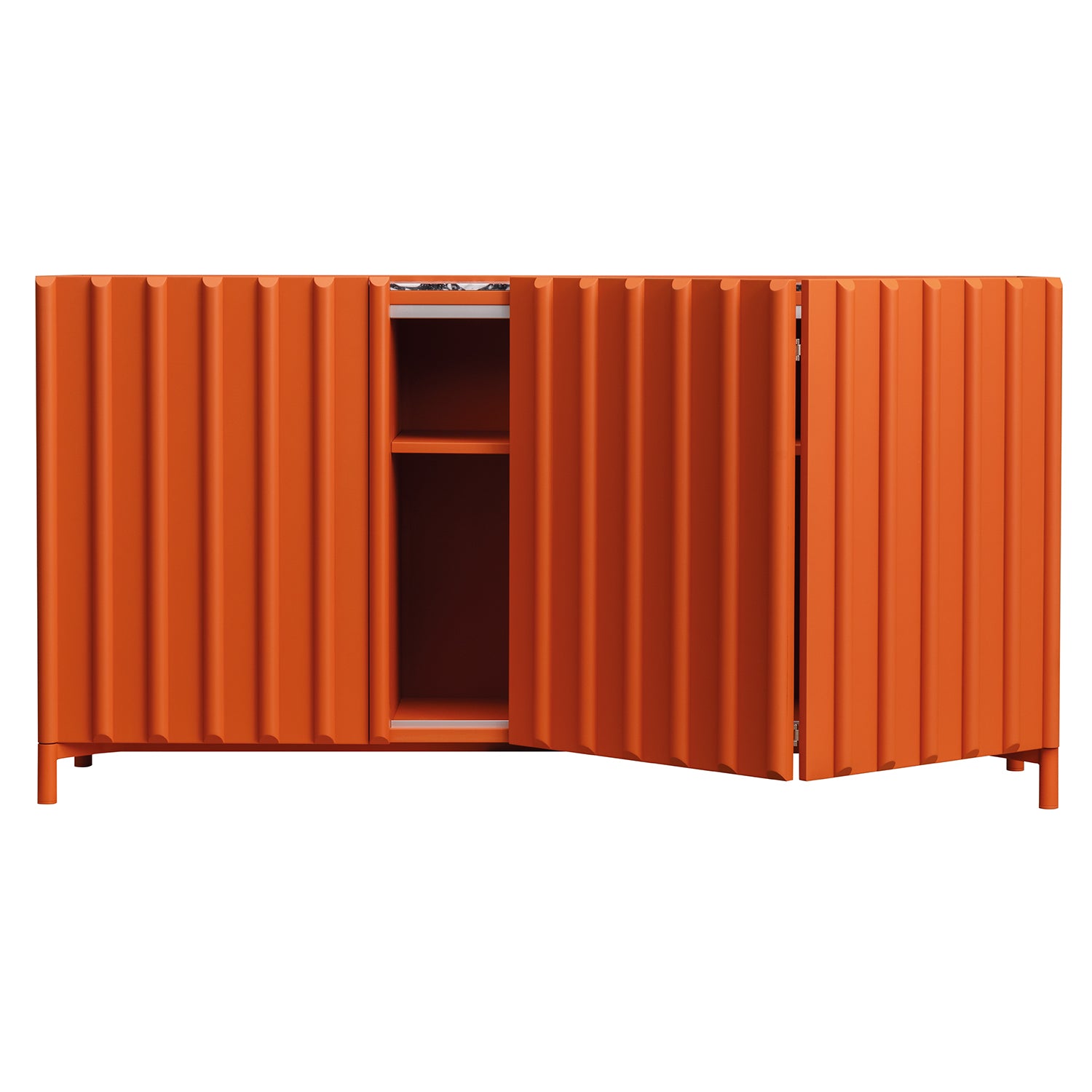 Containermid Cabinet: Large + Lacquered Brick