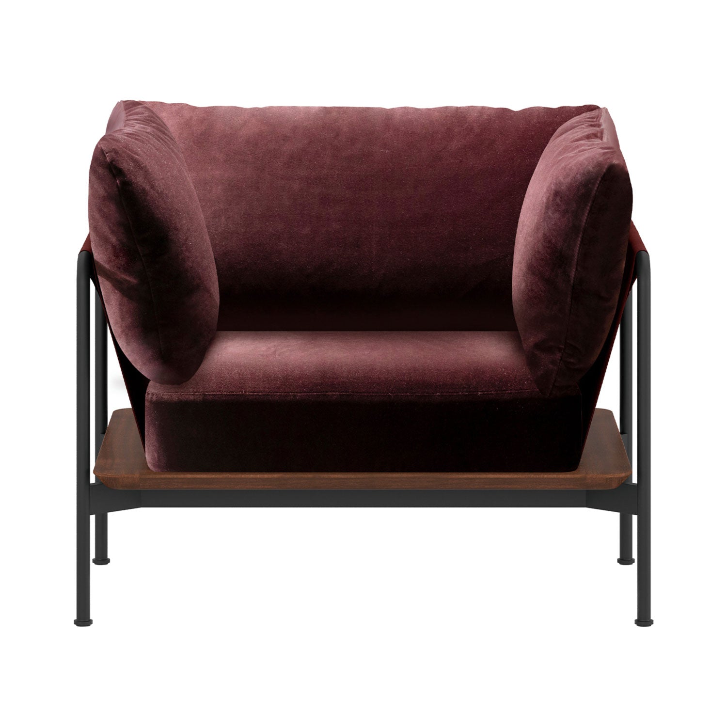 Crawford Lounge Chair 2.0: Dark Brown Oak