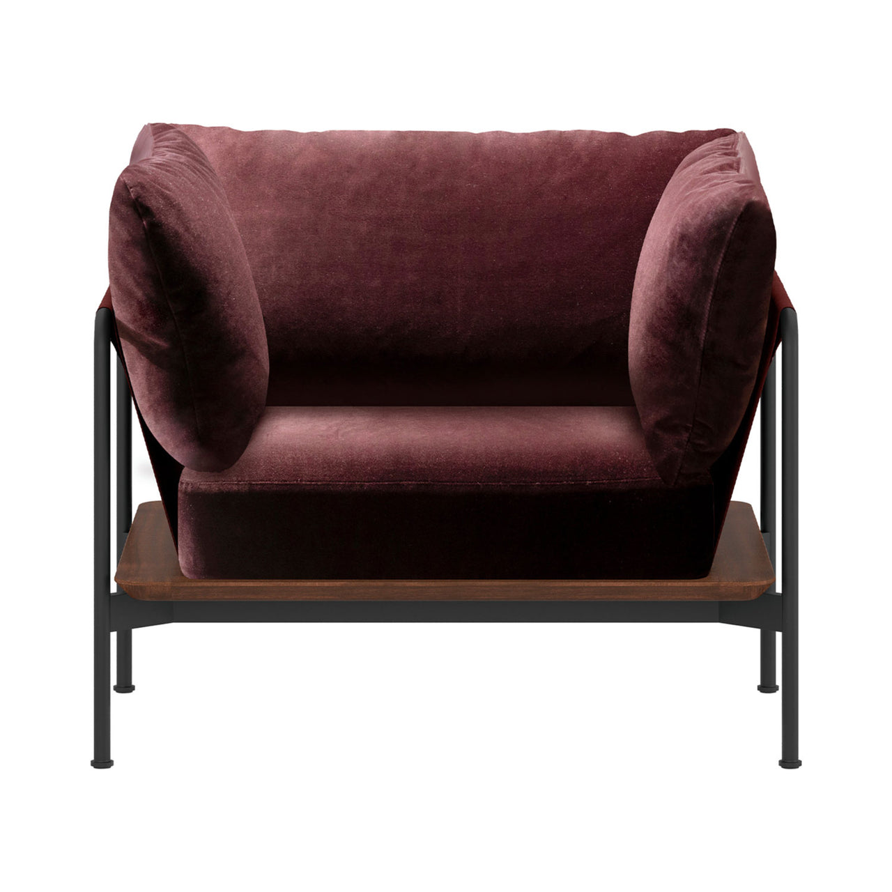 Crawford Lounge Chair 2.0: Dark Brown Oak