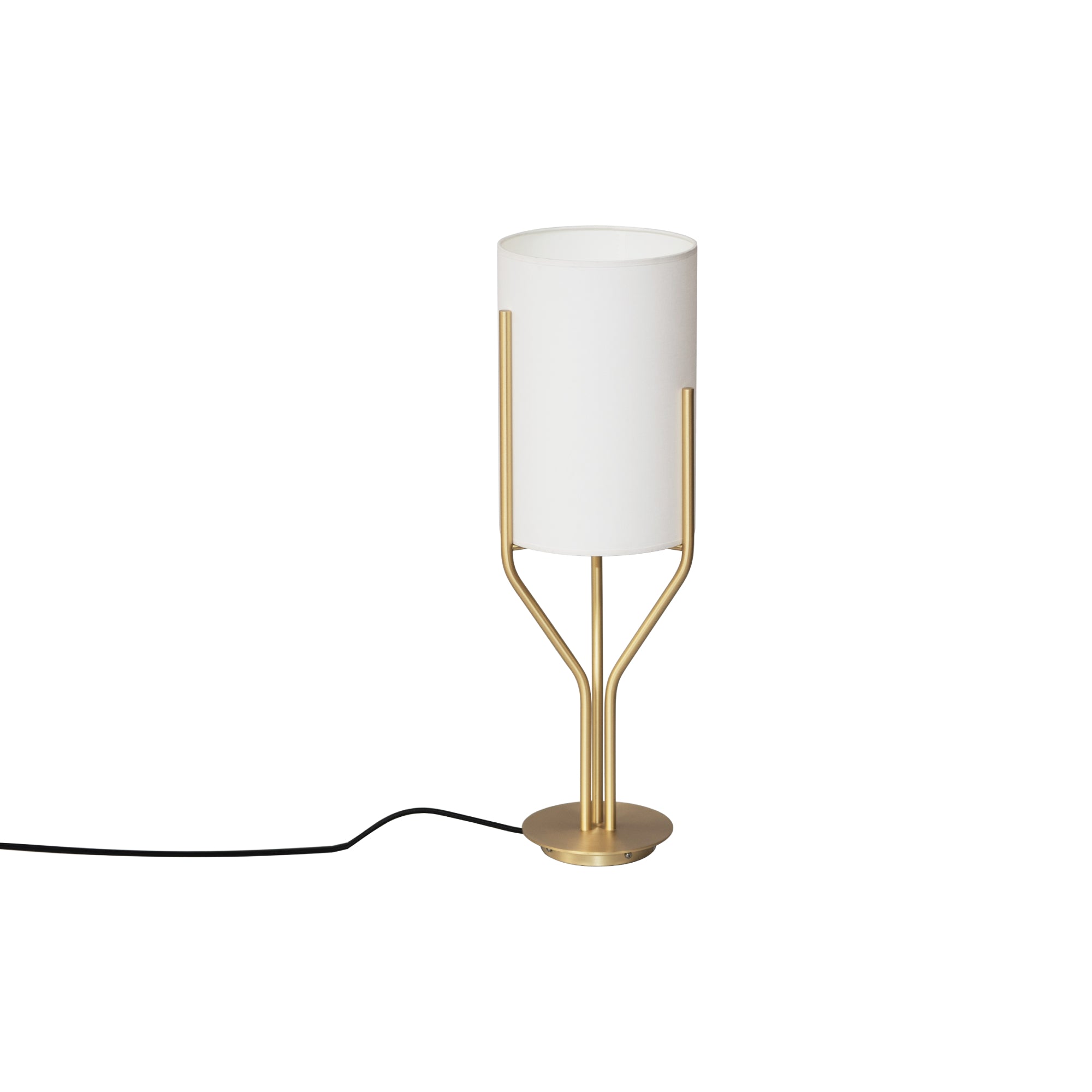 Arborescence Table Lamp: White + Polished Brass