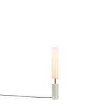 Clopes 09 Floor Lamp: Low + Polished Nickel + Glossy White