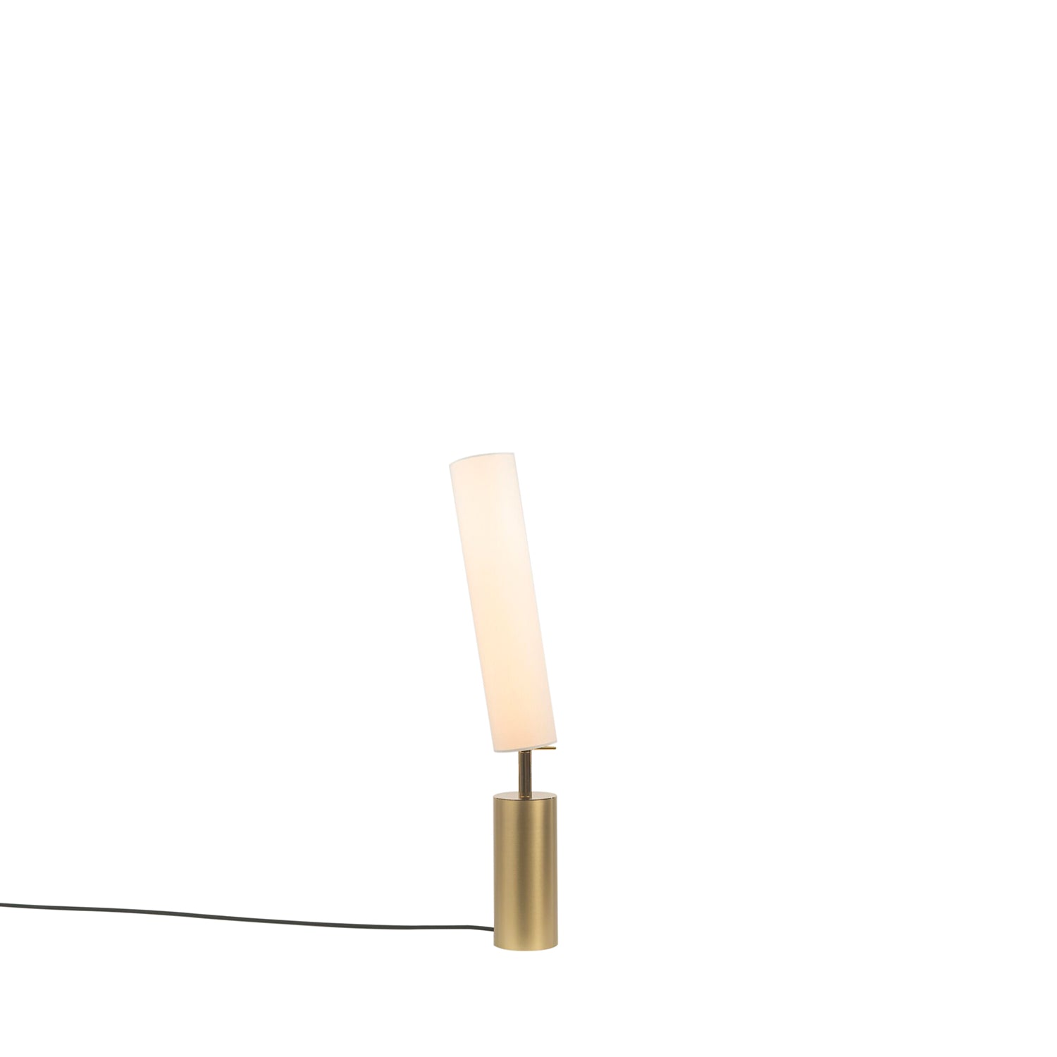Clopes 09 Floor Lamp: Low + Polished Brass + Satin Brass