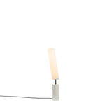Clopes 09 Floor Lamp: Low + Polished Nickel + Glossy White