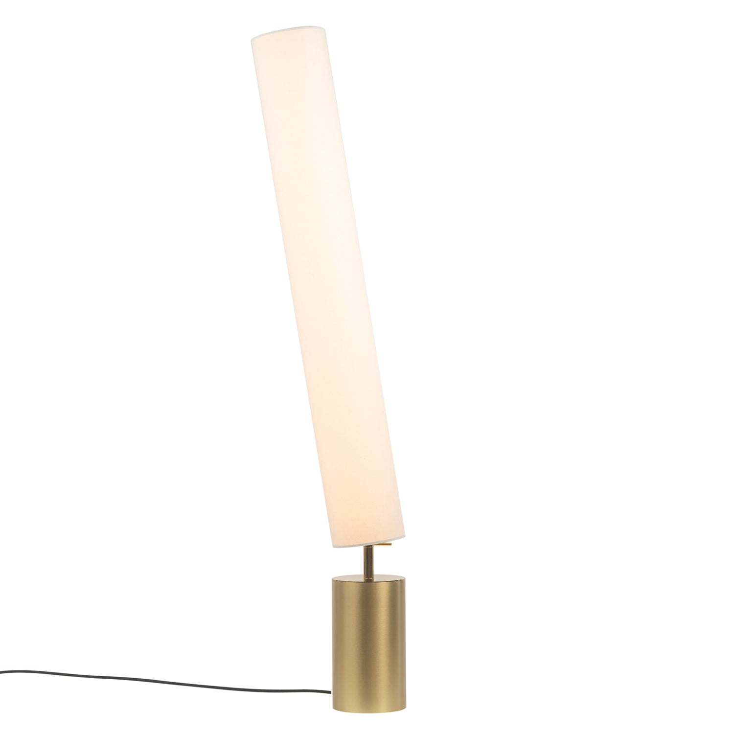 Clopes 14 Floor Lamp: High + Polished Brass + Satin Brass