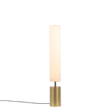 Clopes 14 Floor Lamp: Low + Polished Brass + Satin Brass