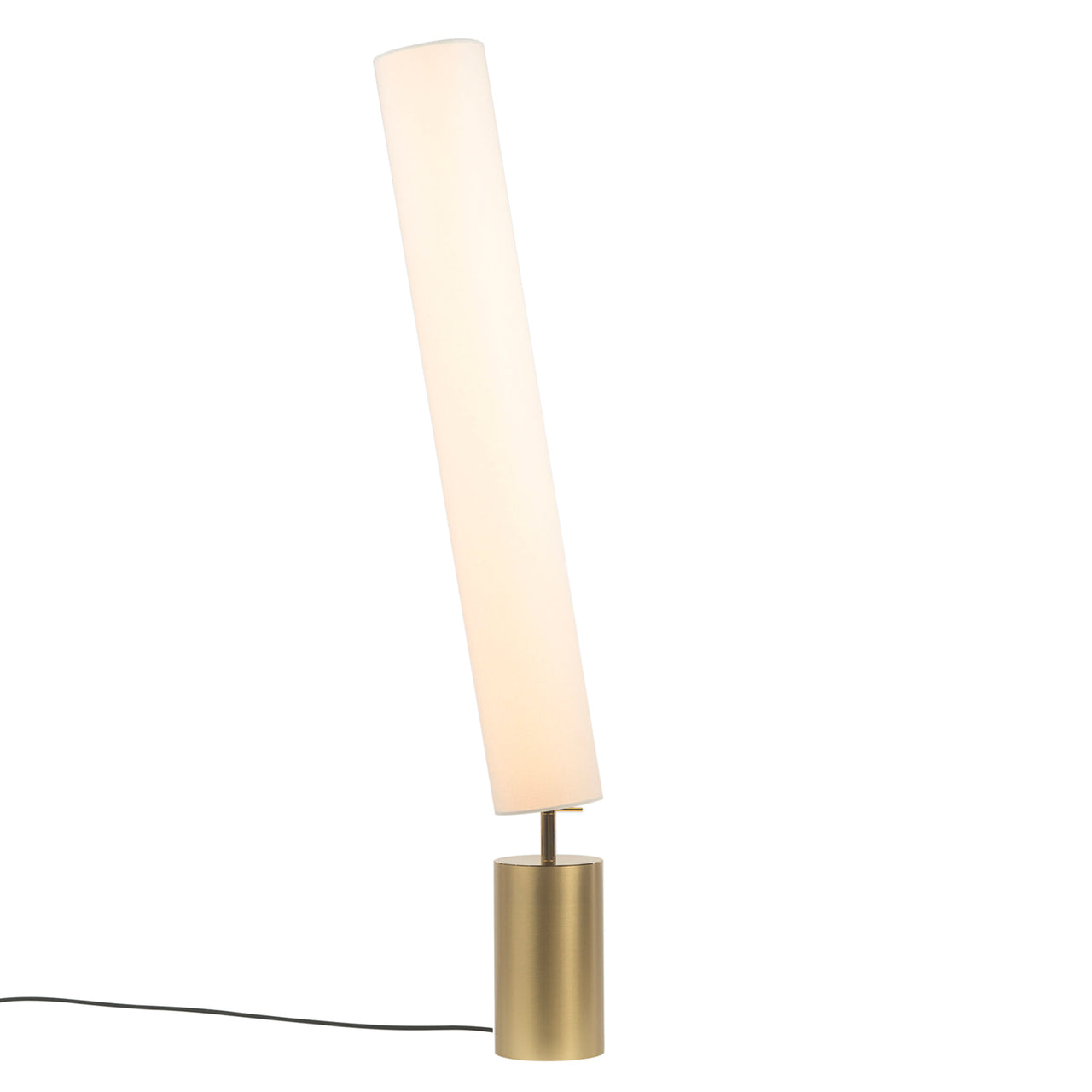 Clopes 14 Floor Lamp: High + Polished Brass + Satin Brass