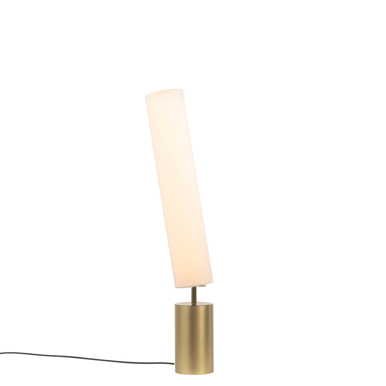 Clopes 14 Floor Lamp: Low + Polished Brass + Satin Brass