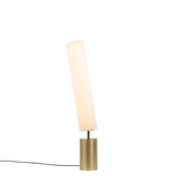 Clopes 14 Floor Lamp: Low + Polished Brass + Satin Brass