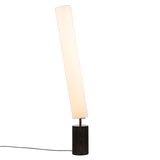 Clopes 14 Floor Lamp: High + Polished Graphite + Toasted Ash