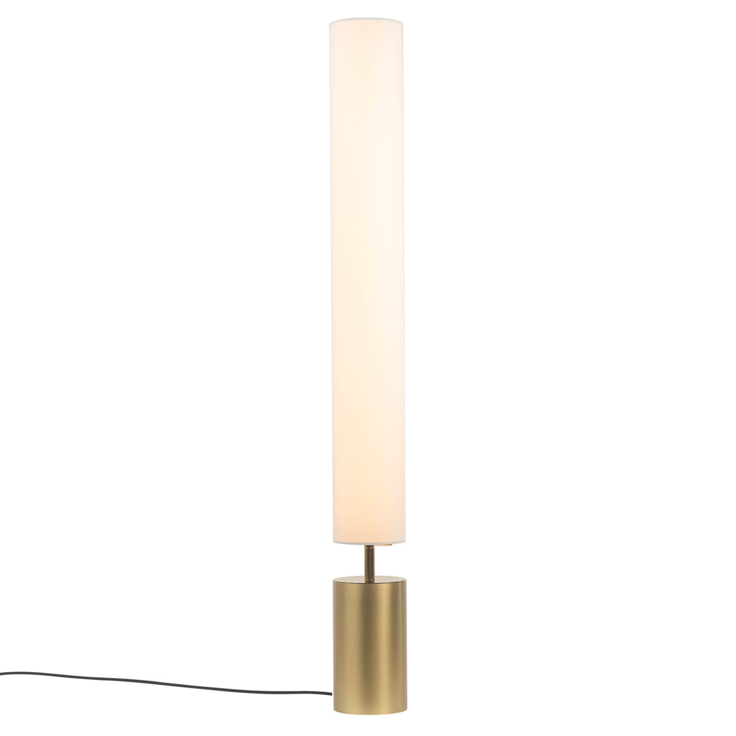 Clopes 14 Floor Lamp: High + Polished Brass + Satin Brass