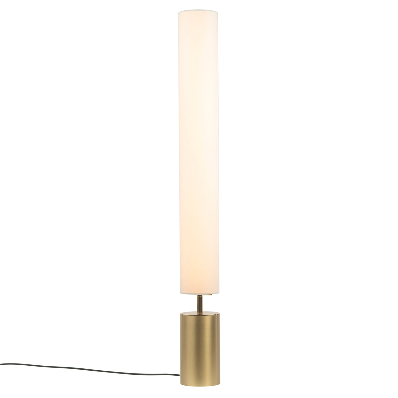 Clopes 14 Floor Lamp: High + Polished Brass + Satin Brass