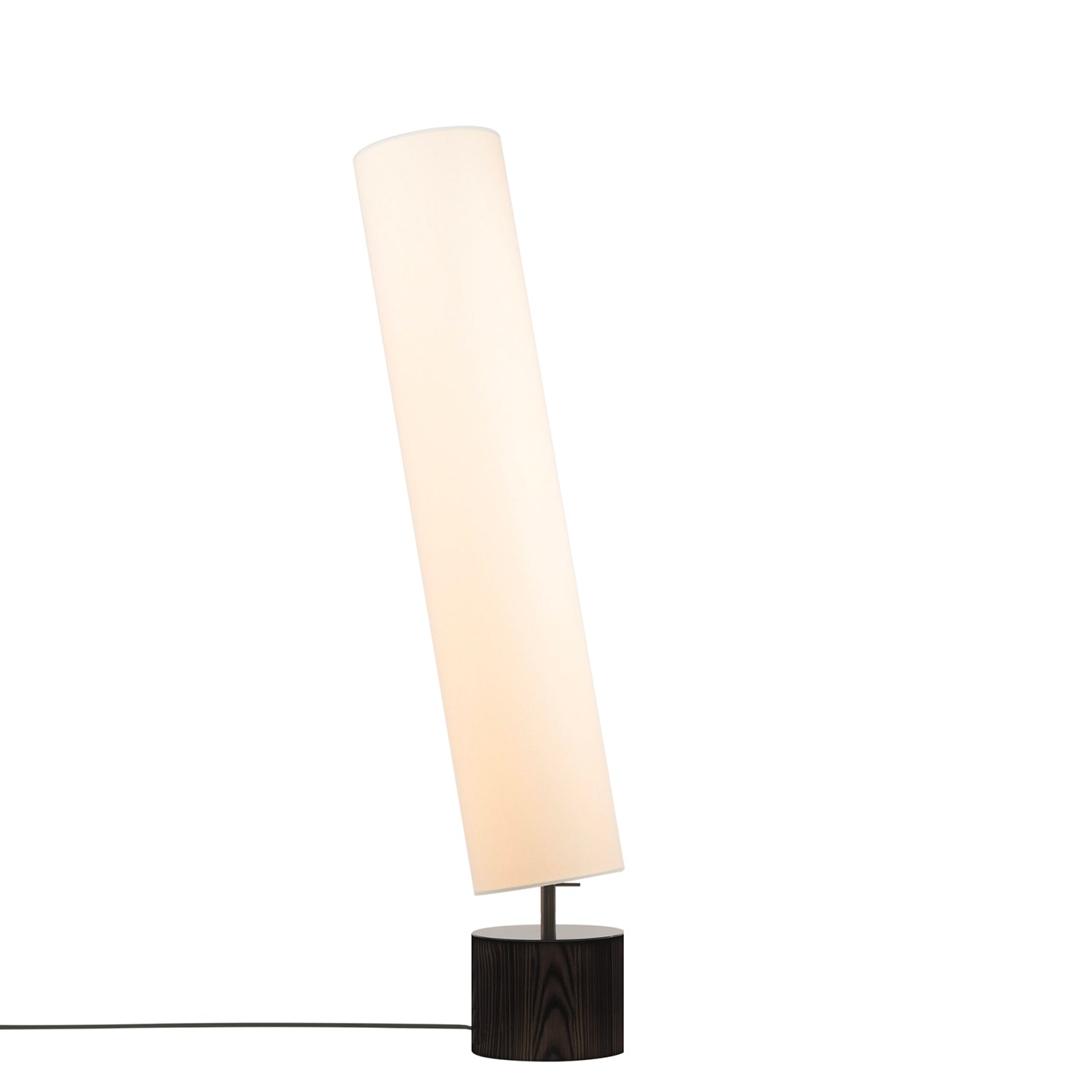 Clopes 20 Floor Lamp: Low + Polished Graphite + Toasted Ash