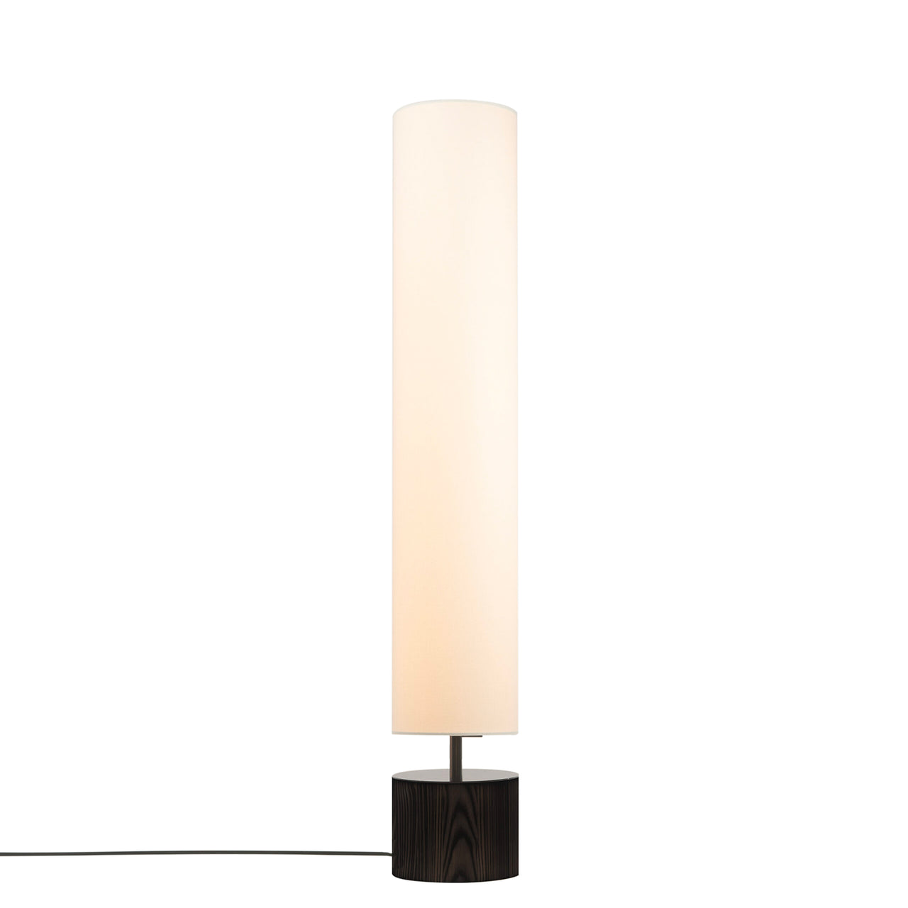 Clopes 20 Floor Lamp: Low + Polished Graphite + Toasted Ash