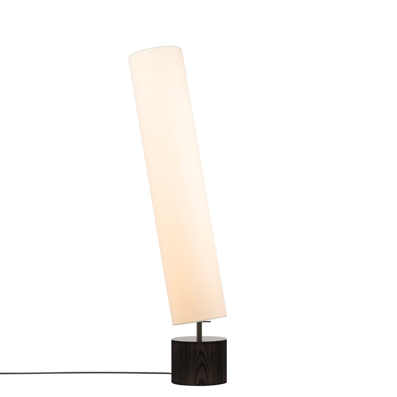 Clopes 20 Floor Lamp: Low + Polished Graphite + Toasted Ash