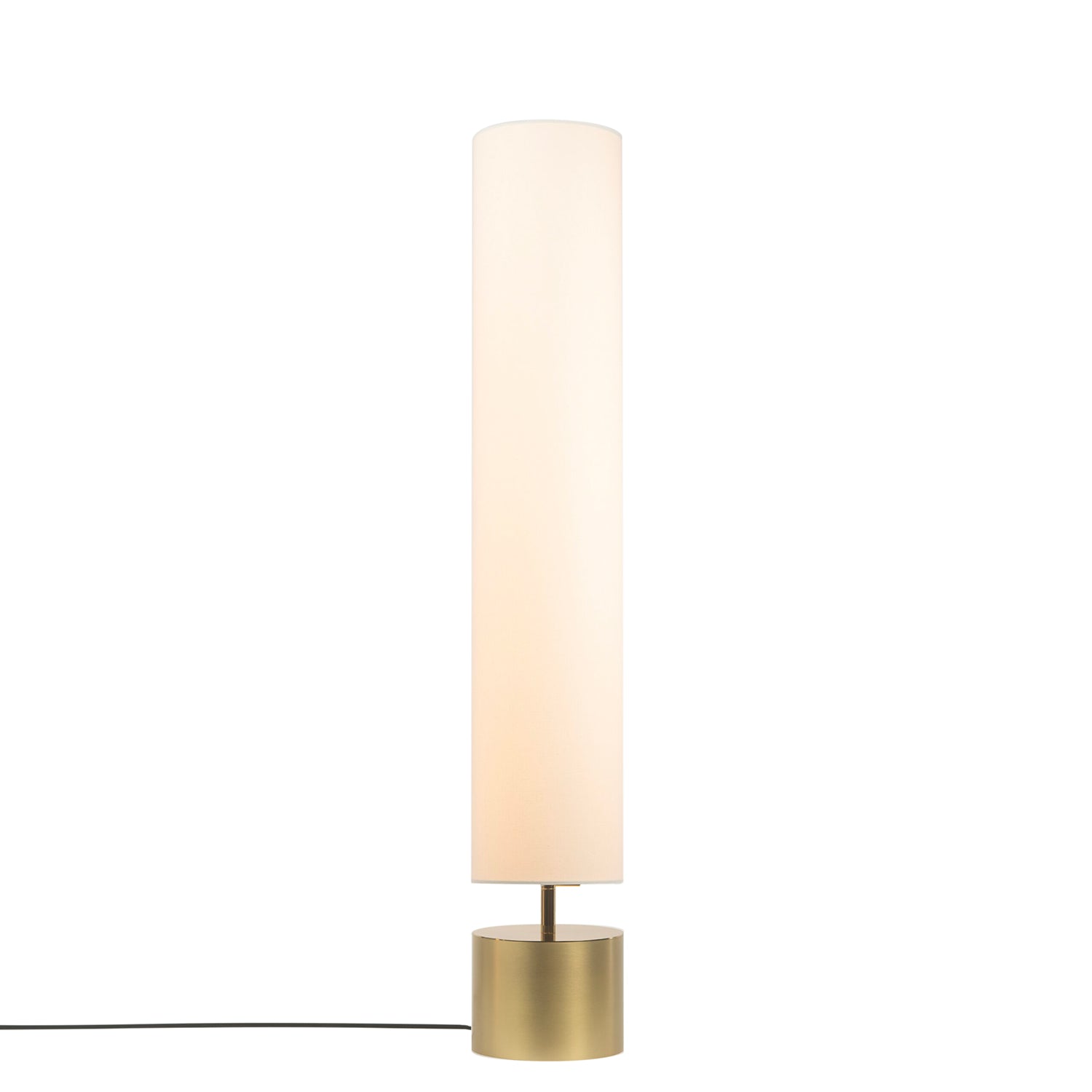 Clopes 20 Floor Lamp: Low + Polished Brass + Satin Brass