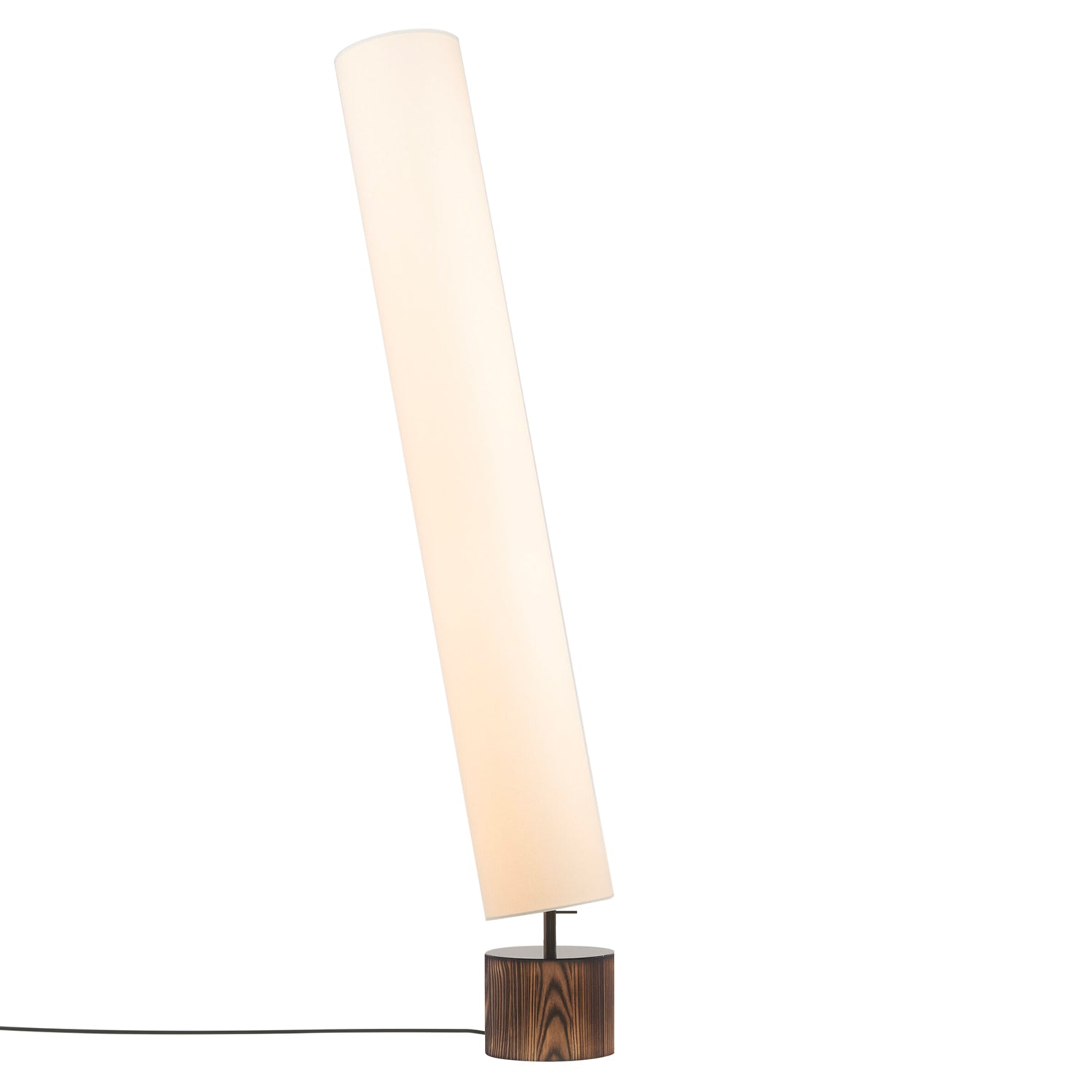 Clopes 20 Floor Lamp: High + Polished Graphite + Burnt Ash