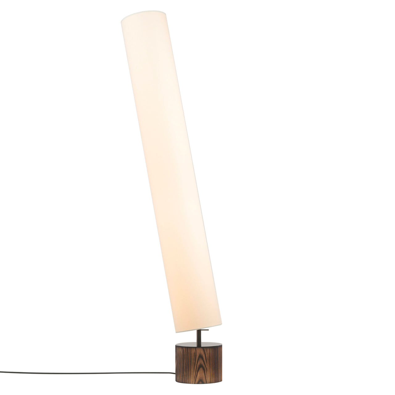 Clopes 20 Floor Lamp: High + Polished Graphite + Burnt Ash