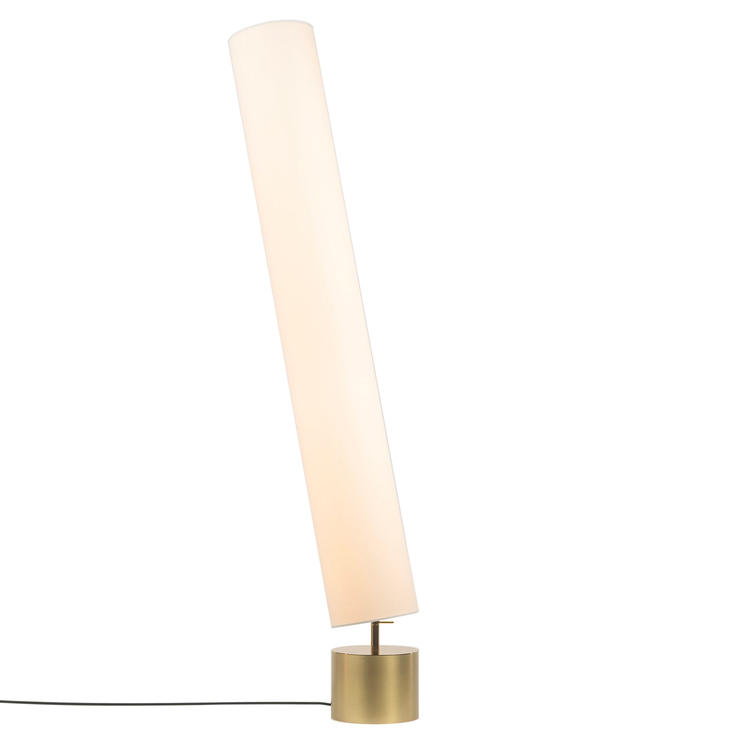 Clopes 20 Floor Lamp: High + Polished Brass + Satin Brass