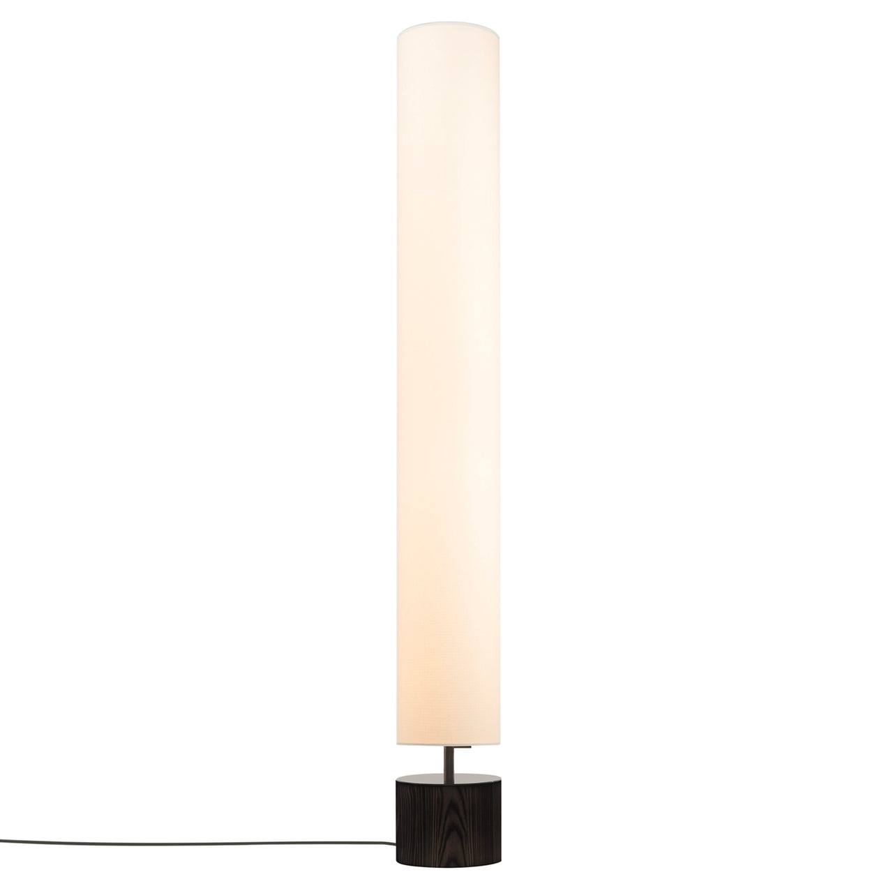 Clopes 20 Floor Lamp: High + Polished Graphite + Toasted Ash
