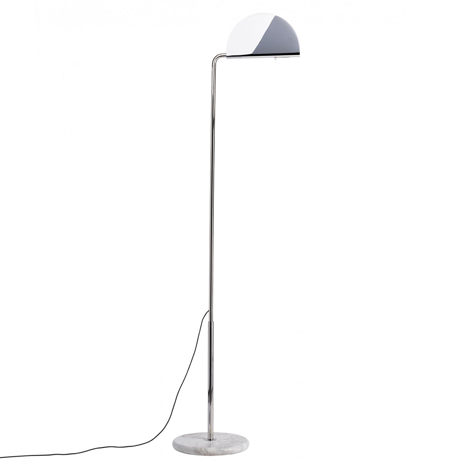 Mezzaluna Floor Lamp: Chrome