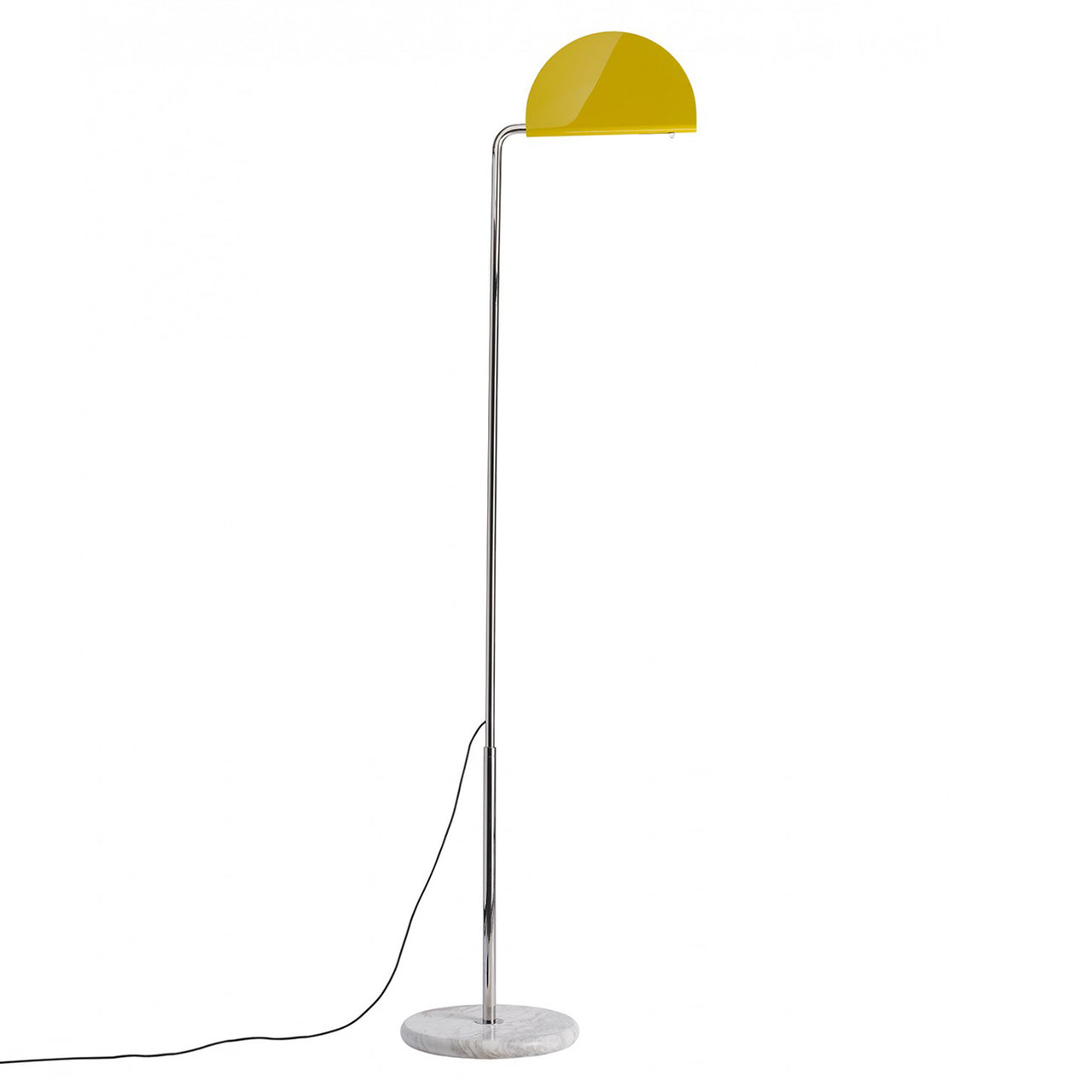 Mezzaluna Floor Lamp: Glossy Yellow