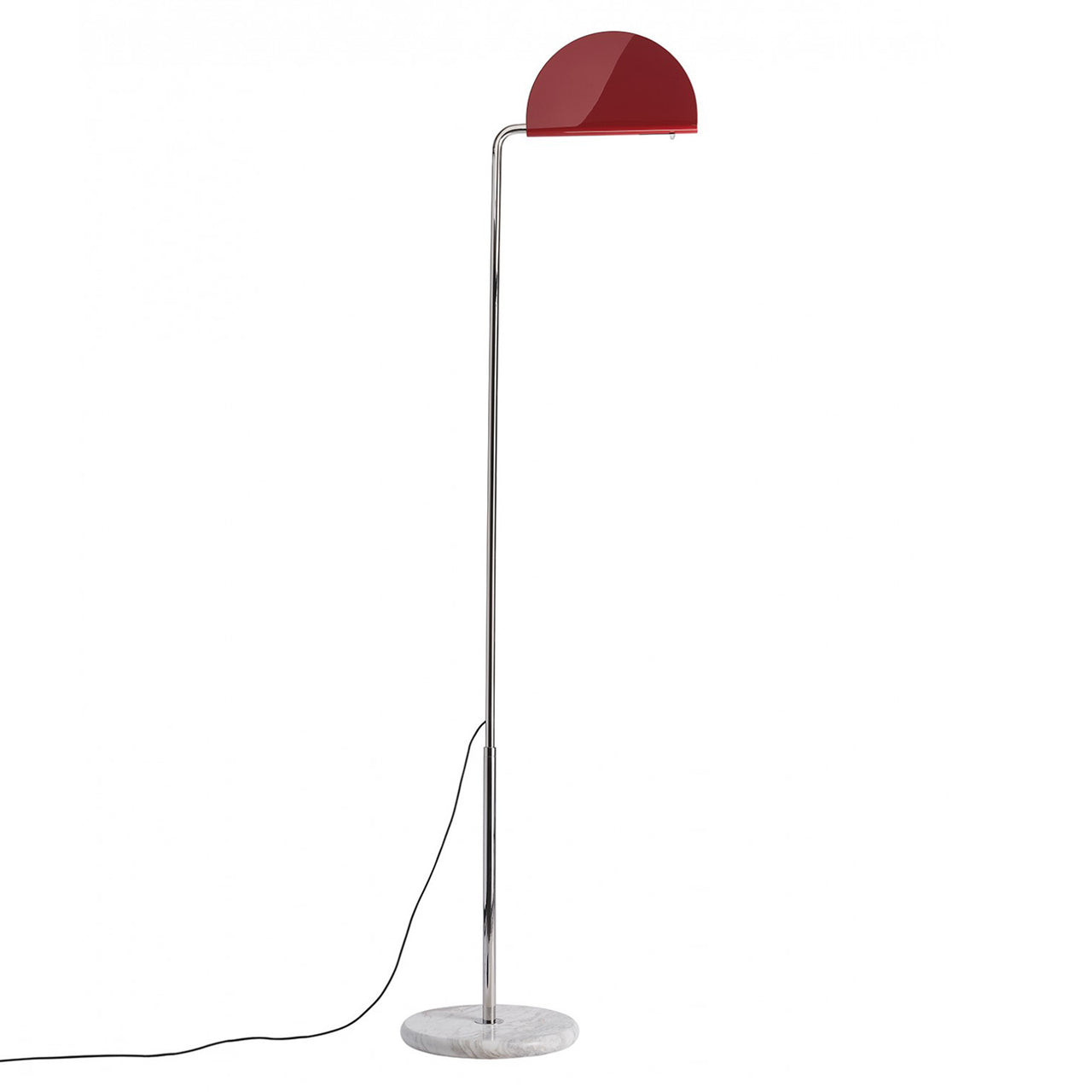 Mezzaluna Floor Lamp: Glossy Red