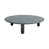 Sunday Coffee Table: Round + Black Marquina Marble + Indian Green Marble