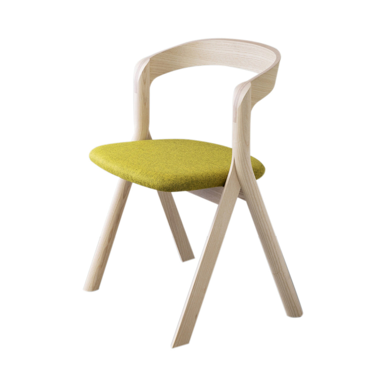Diverge Stacking Chair: Ash