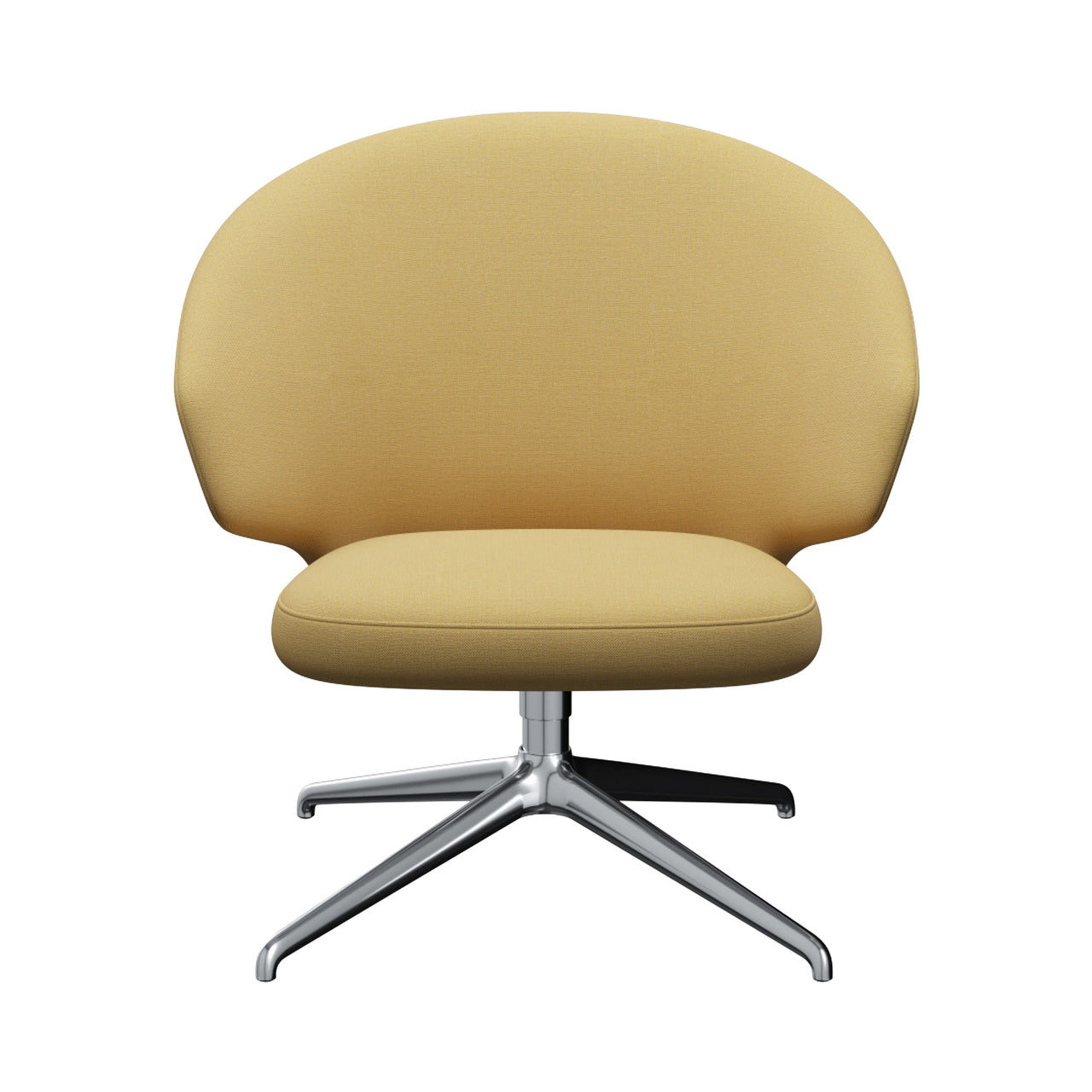 Let Lounge Chair: Swivel Base + Bright Polished Aluminum