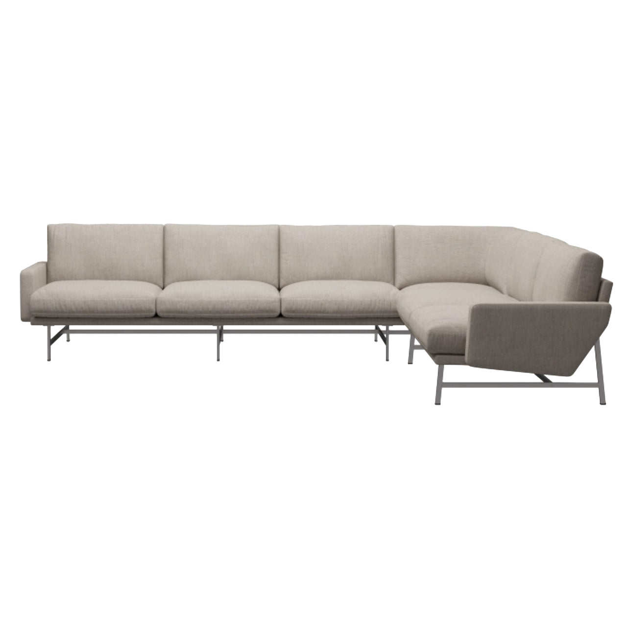 Lissoni 6 Seater Corner Sofa: Small - 125.2