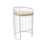 Tonella Bar + Counter Stool: Counter + Gris Seda Matt Lacquered