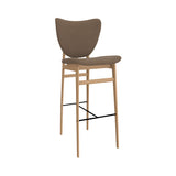 Elephant Bar + Counter Chair: Full Upholstered + Bar + Natural Oak