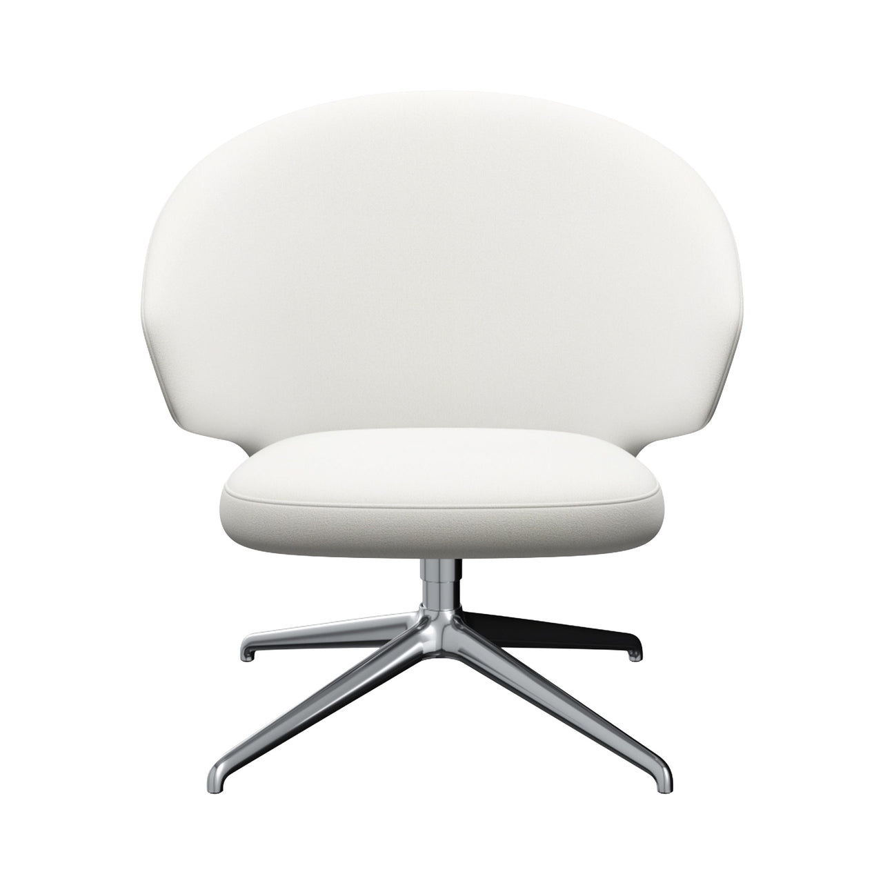 Let Lounge Chair: Swivel Base + Bright Polished Aluminum