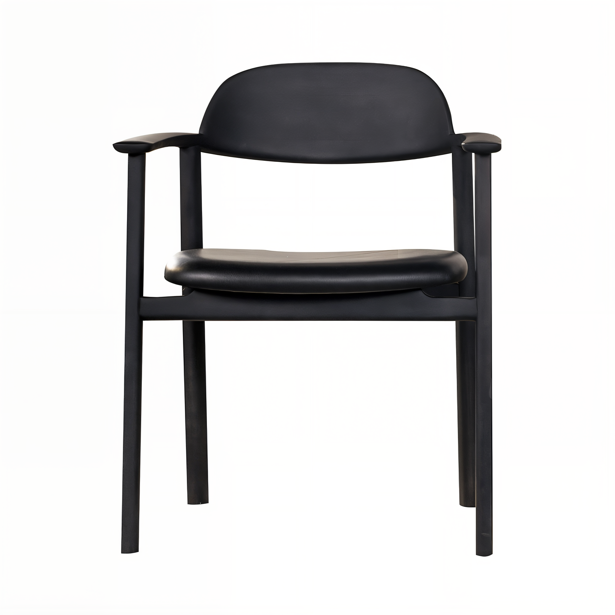 Mati Chair: Black Maple + Smooth + Groovy + Nappa 10000
