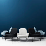 Era Lounge Chair: Low + Metal Base