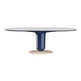 Explorer Oval Dining Table: Single Pedestal + 86.6