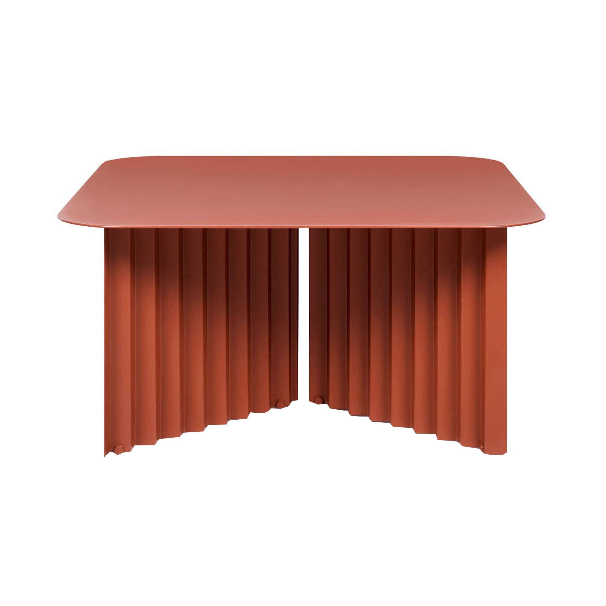 Plec Rectangular Occasional Table: Steel Top + Medium - 27.6