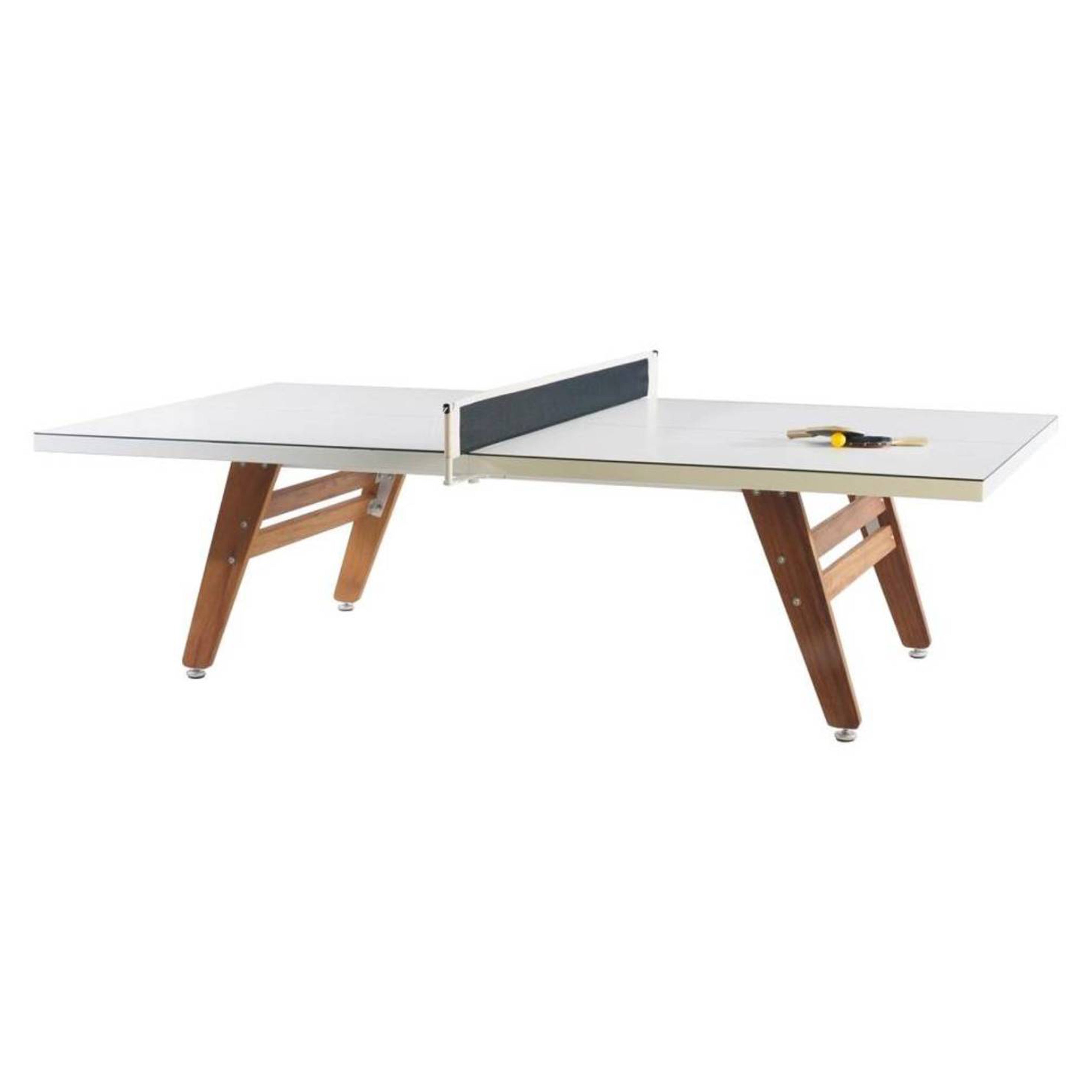 RS Stationary Ping-Pong Table: Indoor/Outdoor + White