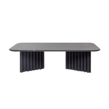 Plec Rectangular Occasional Table: Marble Top + Large - 45.3