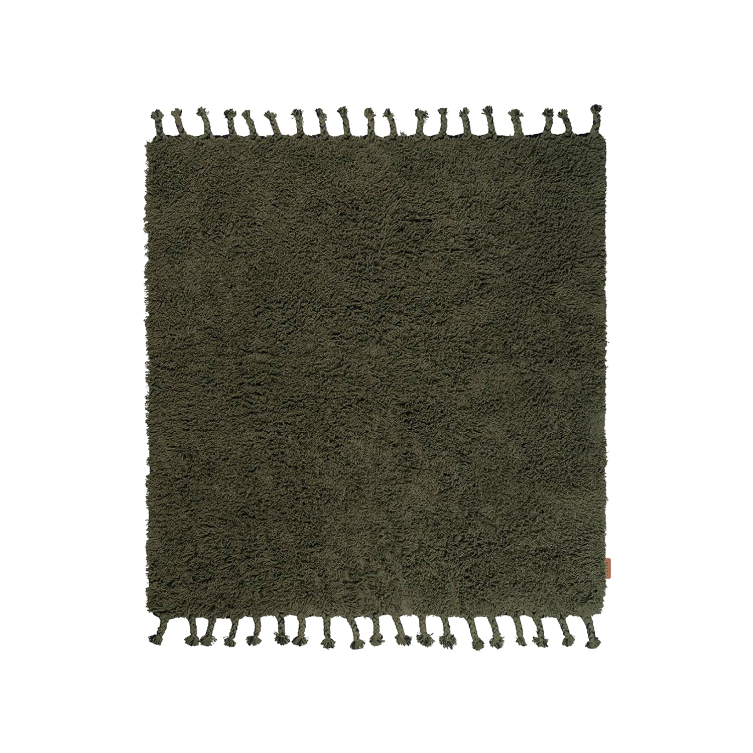 Amass Long Pile Rug: Olive