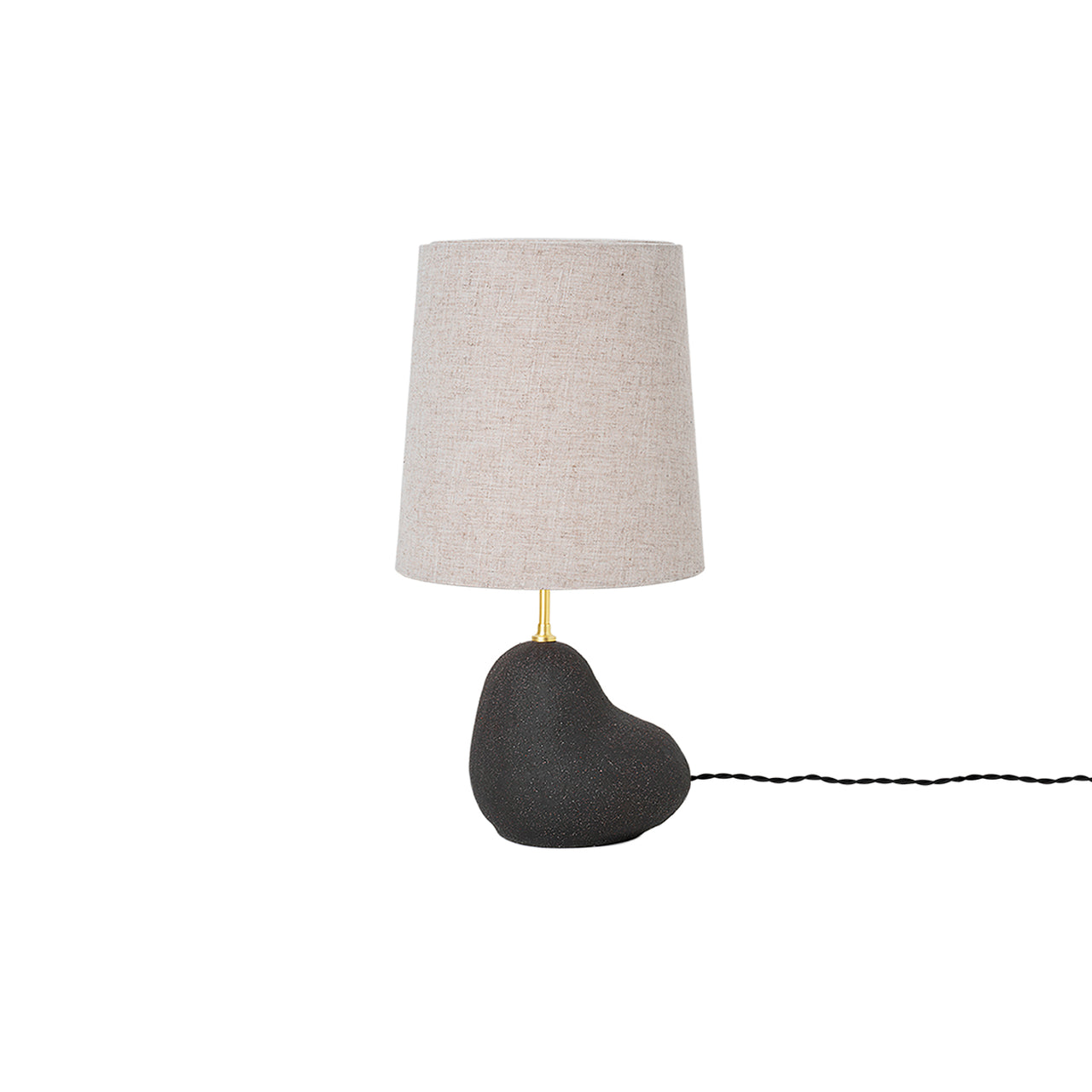 Hebe Lamp: Short + Natural + Black