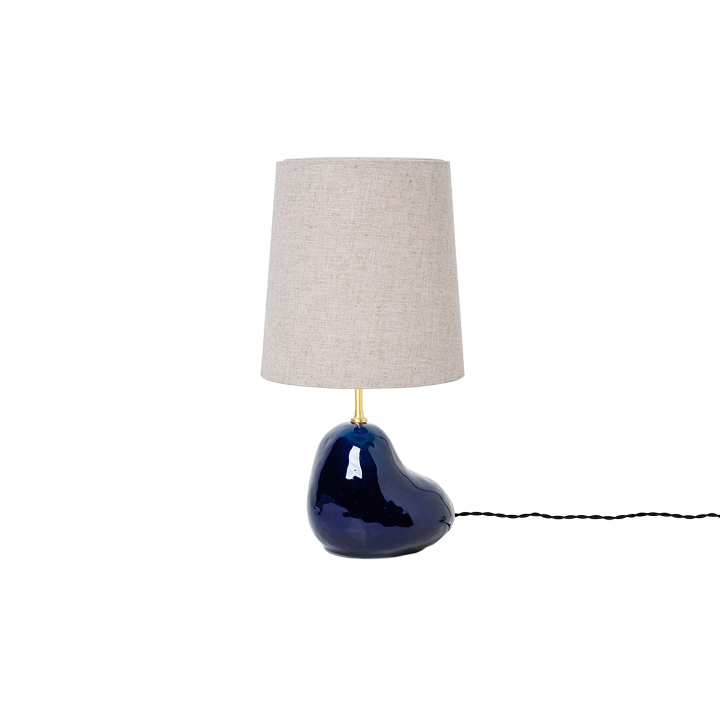 Hebe Lamp: Short + Natural + Deep Blue