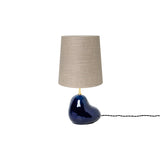 Hebe Lamp: Short + Sand + Deep Blue