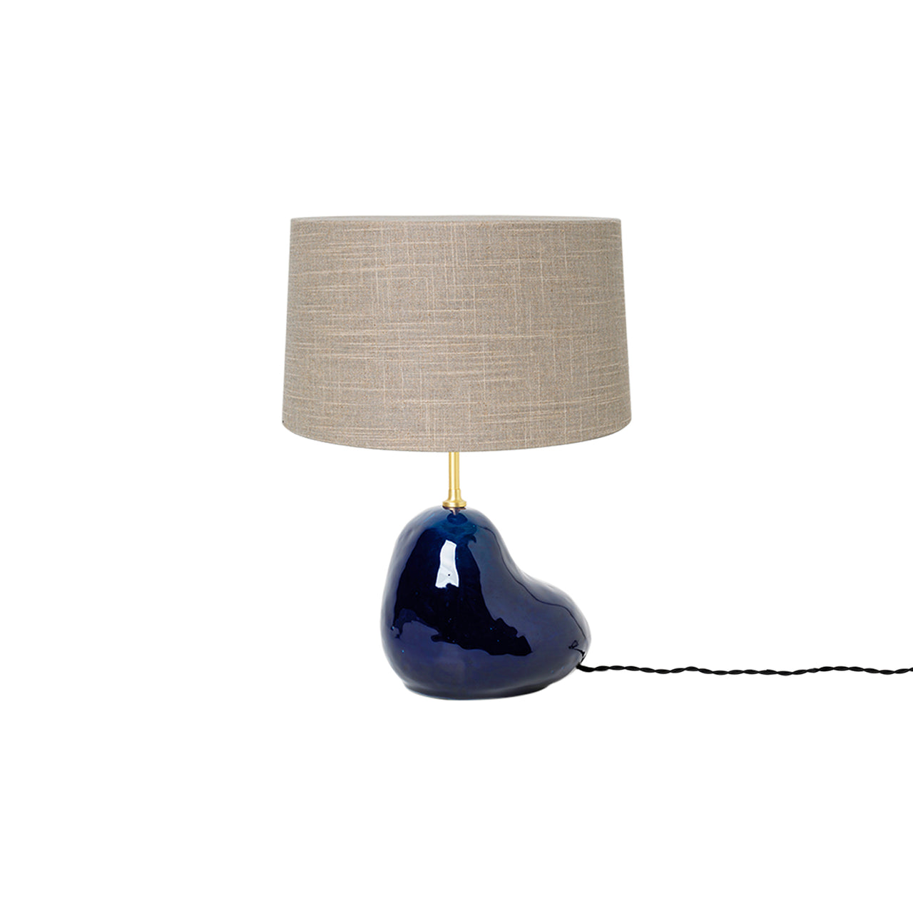 Hebe Lamp: Extra Small + Sand + Deep Blue