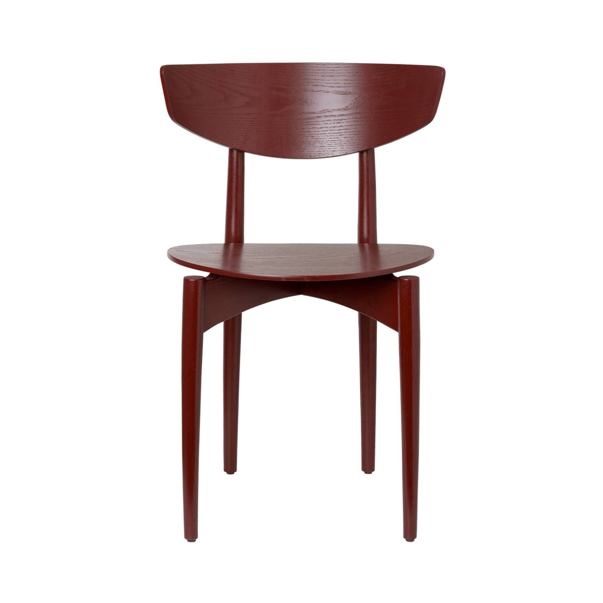 Herman Dining Chair: Red Brown