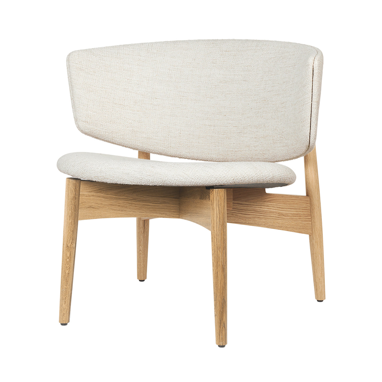 Herman Lounge Chair: Fully Upholstered + Natural Oak