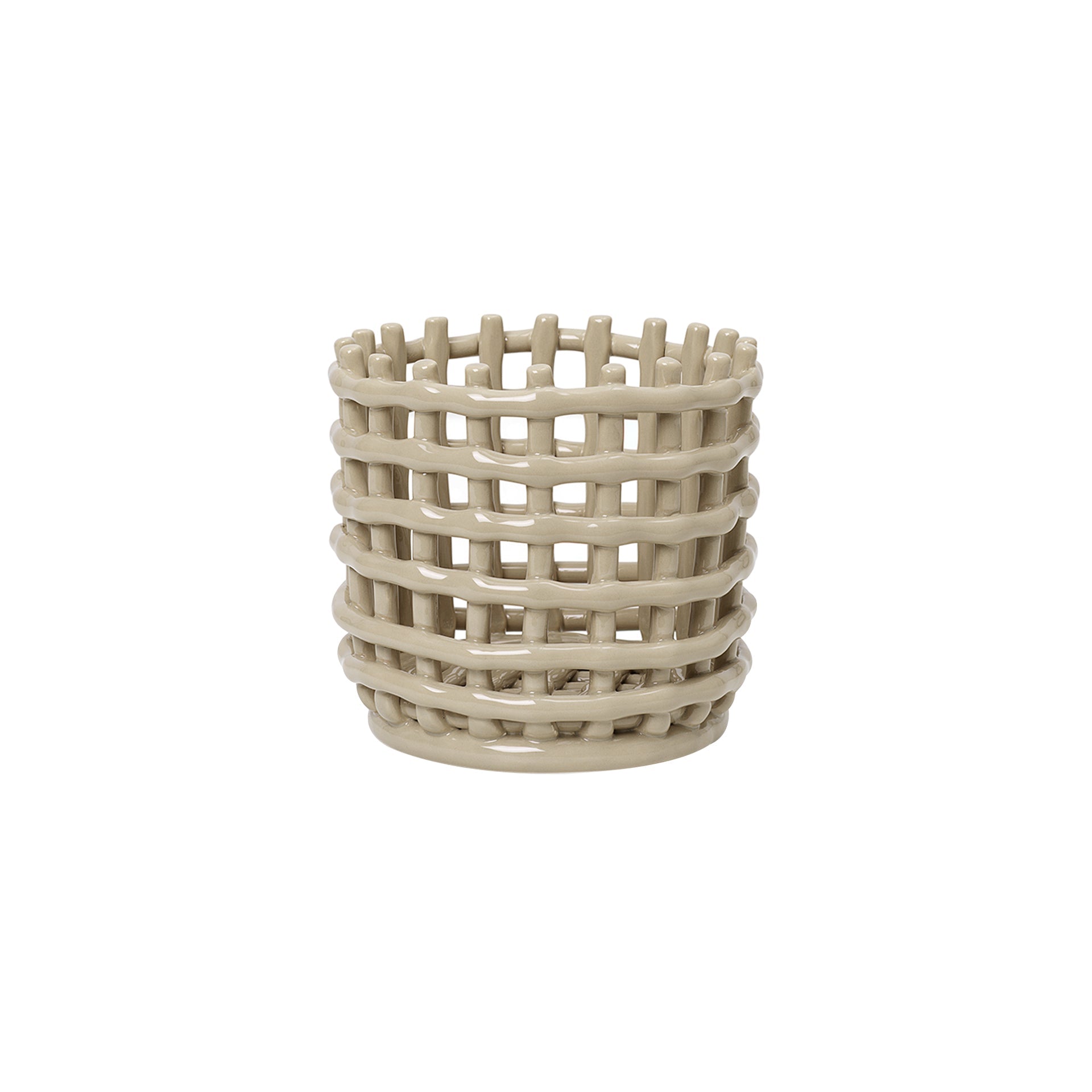 Ceramic Basket: Small - 6.3